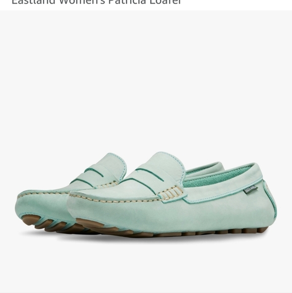 Eastland Cool Green Leather Penny Loafers NEW - Picture 3 of 16